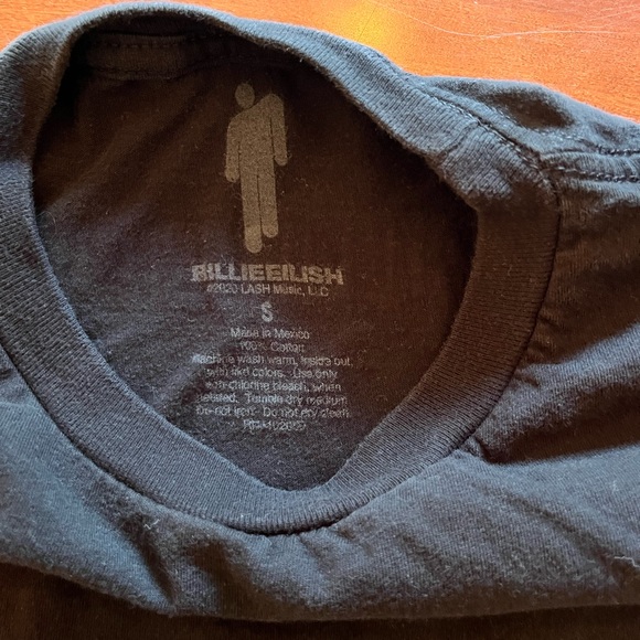 BILLIE EILISH When We All Fall Asleep Band Tee Black T-Shirt Size Small - Picture 6 of 8